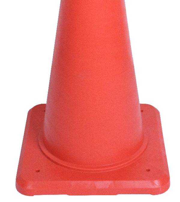 65 CM KIRILMAZ TRAFİK KONİSİ (DÖRTGEN) PVC (REFLEKTİFSİZ)