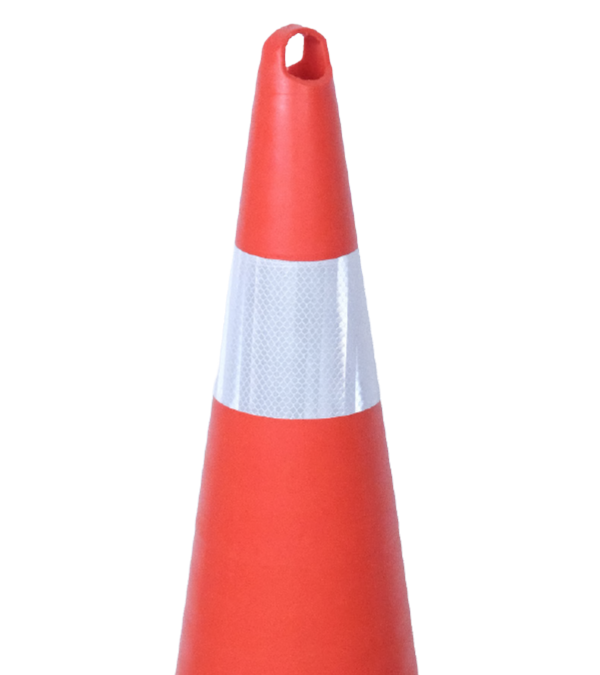65 CM KIRILMAZ TRAFİK KONİSİ (DÖRTGEN) PVC (TEK REFLEKTİFLİ)