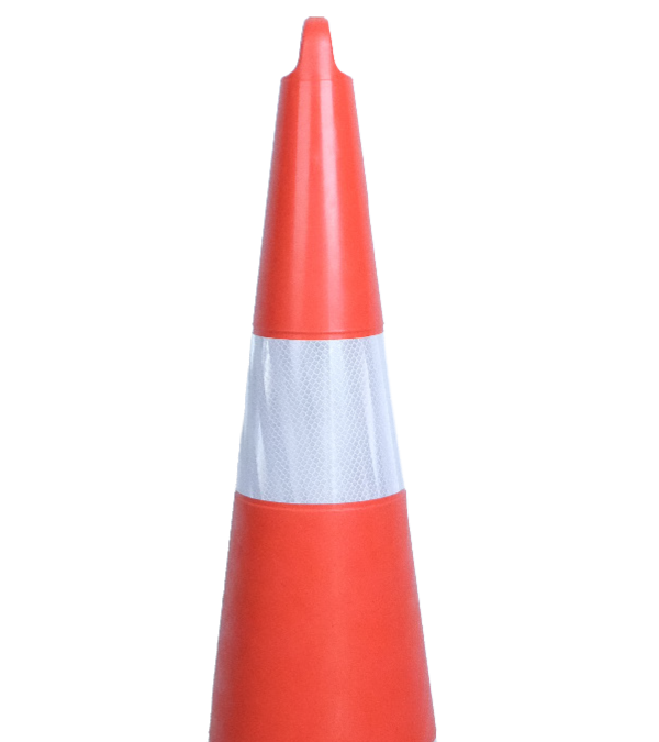 90 CM TRAFİK KONİSİ (DÖRTGEN) EKO (ÇİFT REFLEKTİFLİ)