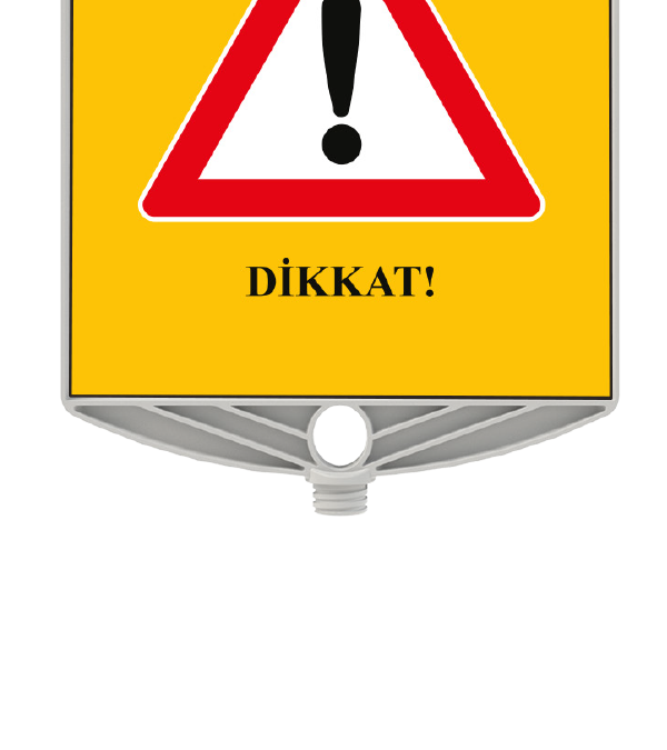 DİKKAT / DİKDÖRTGEN LEVHA 340x400 MM